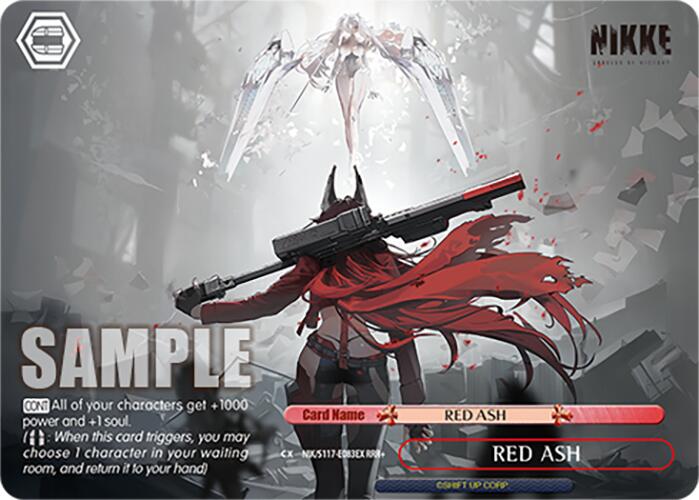 Image of RED ASH (NIK/S117-E083EX RRR+) [GODDESS OF VICTORY: NIKKE]