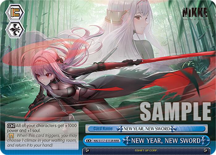 Image of NEW YEAR, NEW SWORD (NIK/S117-E113R RRR) [GODDESS OF VICTORY: NIKKE]