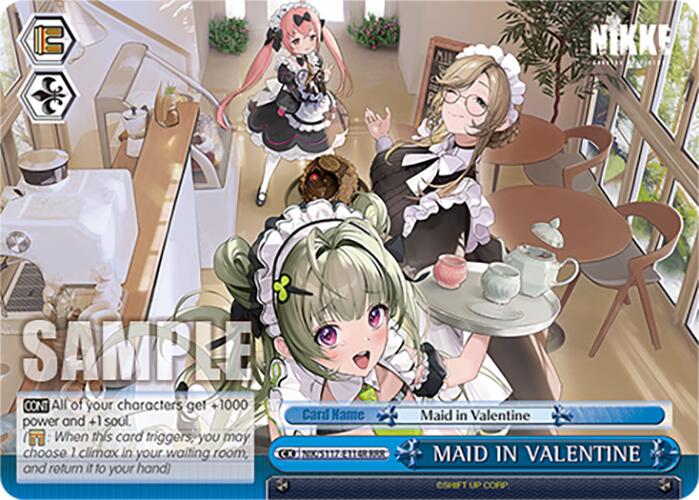 Image of MAID IN VALENTINE (NIK/S117-E114R RRR) [GODDESS OF VICTORY: NIKKE]