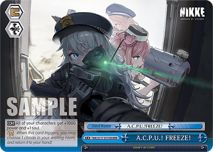 Image of A.C.P.U.! FREEZE! (NIK/S117-E115R RRR) [GODDESS OF VICTORY: NIKKE]