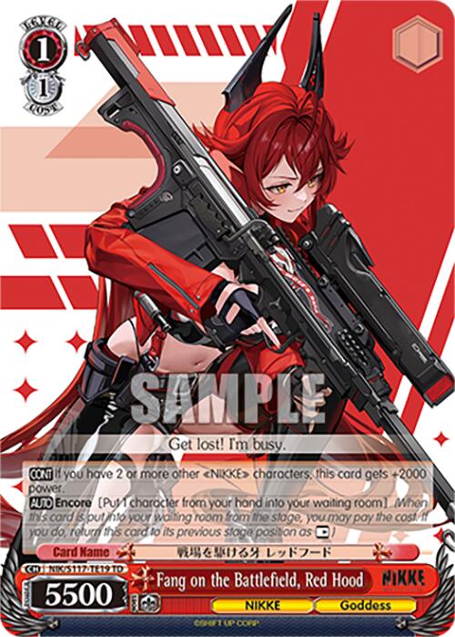 Image of Fang on the Battlefield, Red Hood(NIK/S117-TE19 TD) [GODDESS OF VICTORY: NIKKE]