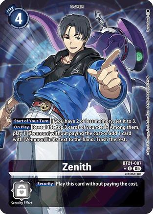 Image of Zenith [BT21-087] (Alternate Art) [World Convergence]