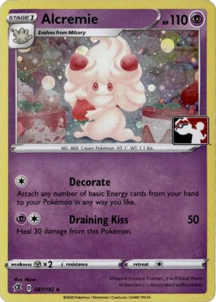 Image of Alcremie 087/192  - Holofoil League & Championship Cards - Promo