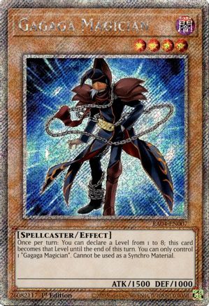 Image of Gagaga Magician [RA04-EN007] Platinum Secret Rare