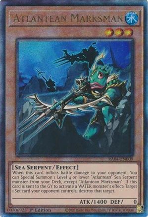 Image of Atlantean Marksman [RA04-EN009] Prismatic Ultimate Rare