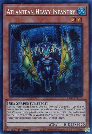 Image of Atlantean Heavy Infantry [RA04-EN010] Secret Rare