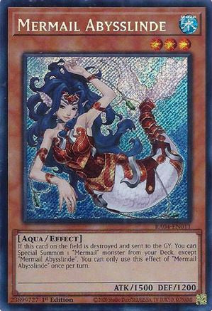 Image of Mermail Abysslinde [RA04-EN011] Secret Rare