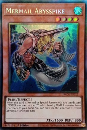 Image of Mermail Abysspike [RA04-EN012] Prismatic Collector's Rare