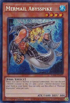 Image of Mermail Abysspike [RA04-EN012] Secret Rare