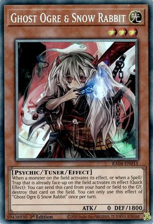 Image of Ghost Ogre & Snow Rabbit [RA04-EN015] Prismatic Collector's Rare