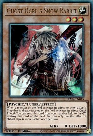 Image of Ghost Ogre & Snow Rabbit [RA04-EN015] Prismatic Ultimate Rare