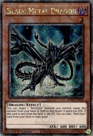 Image of Black Metal Dragon [RA04-EN016] Quarter Century Secret Rare