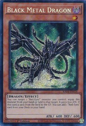 Image of Black Metal Dragon [RA04-EN016] Secret Rare