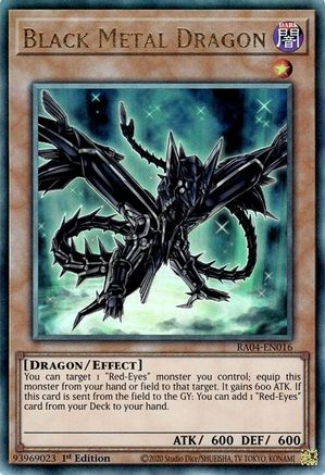 Image of Black Metal Dragon [RA04-EN016] Prismatic Ultimate Rare