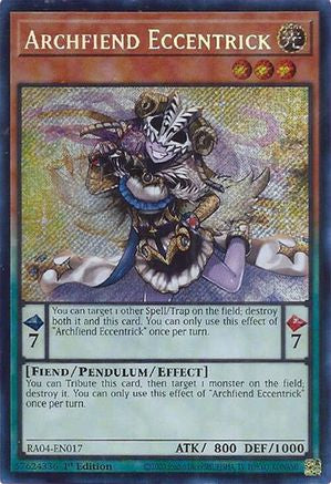 Image of Archfiend Eccentrick [RA04-EN017] Secret Rare