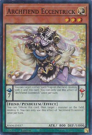 Image of Archfiend Eccentrick [RA04-EN017] Super Rare