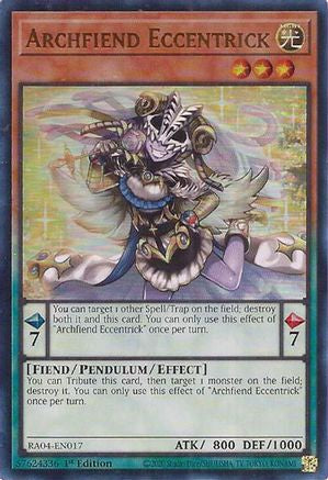 Image of Archfiend Eccentrick [RA04-EN017] Ultra Rare