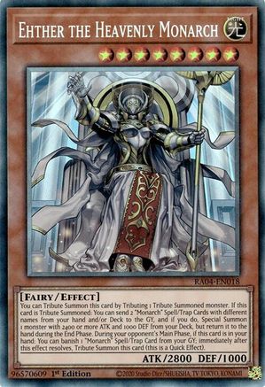Image of Ehther the Heavenly Monarch [RA04-EN018] Prismatic Collector's Rare