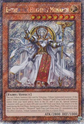 Image of Ehther the Heavenly Monarch [RA04-EN018] Platinum Secret Rare