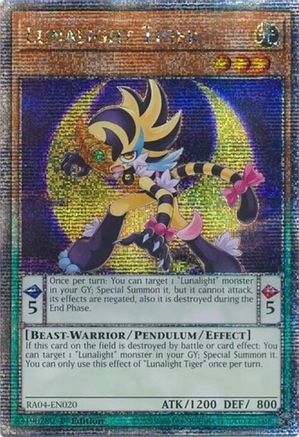 Image of Lunalight Tiger [RA04-EN020] Quarter Century Secret Rare