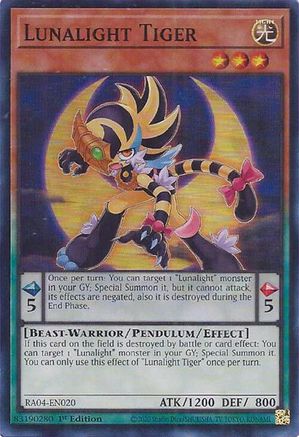 Image of Lunalight Tiger [RA04-EN020] Super Rare