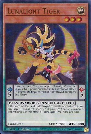 Image of Lunalight Tiger [RA04-EN020] Ultra Rare