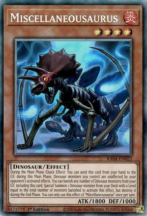 Image of Miscellaneousaurus [RA04-EN022] Prismatic Collector's Rare