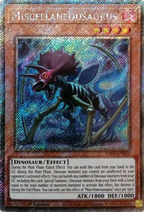 Image of Miscellaneousaurus [RA04-EN022] Platinum Secret Rare