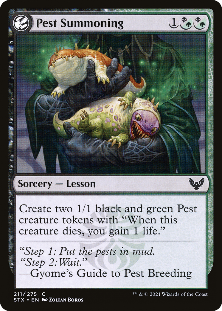 Image of Pest Summoning [Strixhaven: School of Mages]