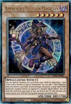 Image of Apprentice Illusion Magician [RA04-EN023] Prismatic Ultimate Rare