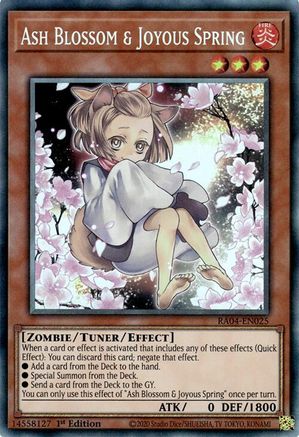 Image of Ash Blossom & Joyous Spring (Alternate Art) [RA04-EN025] Prismatic Collector's Rare