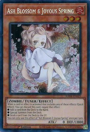 Image of Ash Blossom & Joyous Spring (Alternate Art) [RA04-EN025] Secret Rare