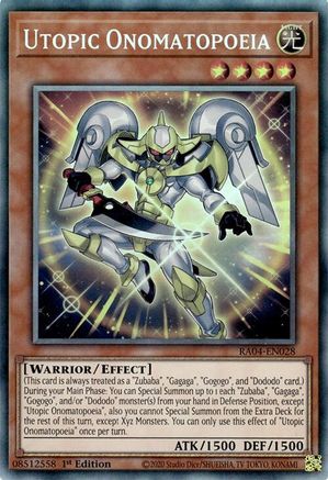 Image of Utopic Onomatopoeia [RA04-EN028] Prismatic Collector's Rare