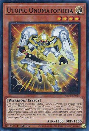 Image of Utopic Onomatopoeia [RA04-EN028] Super Rare