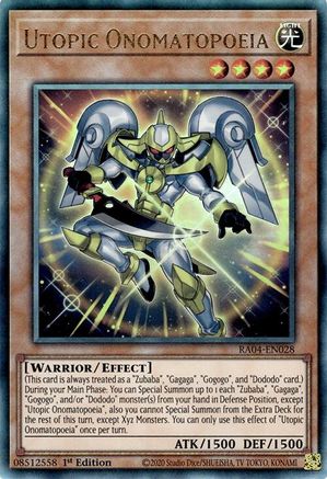 Image of Utopic Onomatopoeia [RA04-EN028] Ultimate Rare