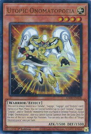 Image of Utopic Onomatopoeia [RA04-EN028] Ultra Rare