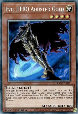 Image of Evil HERO Adusted Gold [RA04-EN029] Prismatic Collector's Rare