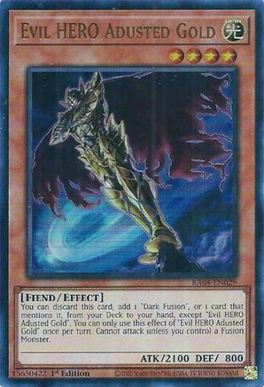 Image of Evil HERO Adusted Gold [RA04-EN029] Ultra Rare