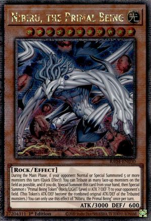 Image of Nibiru, the Primal Being (New Art) [RA04-EN030] Quarter Century Secret Rare