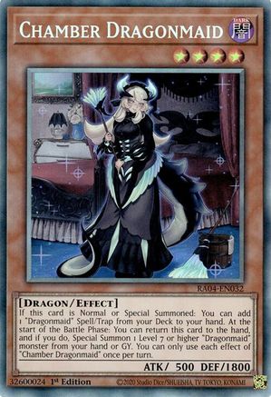 Image of Chamber Dragonmaid [RA04-EN032] Prismatic Collector's Rare