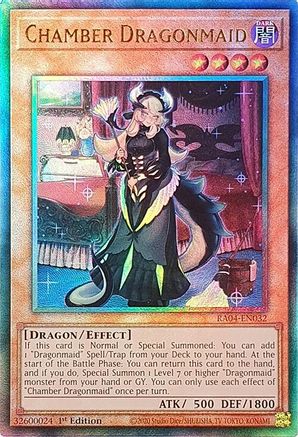 Image of Chamber Dragonmaid [RA04-EN032] Prismatic Ultimate Rare