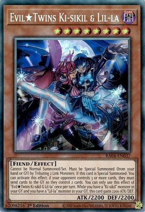 Image of EvilTwins Ki-sikil & Lil-la [RA04-EN037] Prismatic Collector's Rare