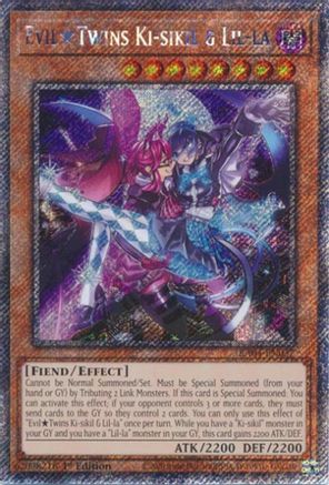 Image of EvilTwins Ki-sikil & Lil-la [RA04-EN037] Platinum Secret Rare