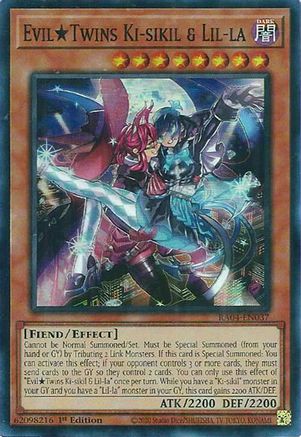 Image of EvilTwins Ki-sikil & Lil-la [RA04-EN037] Super Rare