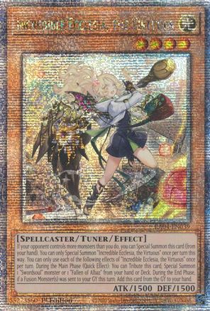 Image of Incredible Ecclesia, the Virtuous (New Art) [RA04-EN039] Quarter Century Secret Rare