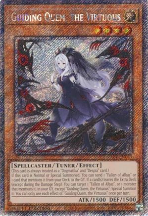 Image of Guiding Quem, the Virtuous [RA04-EN043] Platinum Secret Rare