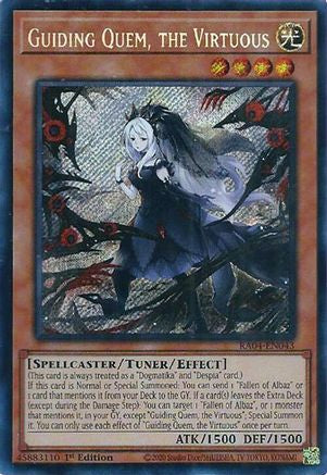 Image of Guiding Quem, the Virtuous [RA04-EN043] Secret Rare