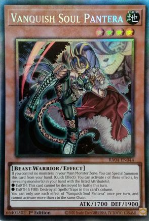 Image of Vanquish Soul Pantera [RA04-EN044] Prismatic Collector's Rare