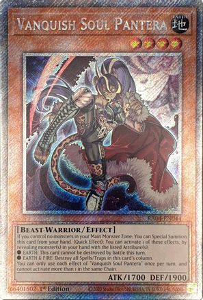 Image of Vanquish Soul Pantera [RA04-EN044] Platinum Secret Rare