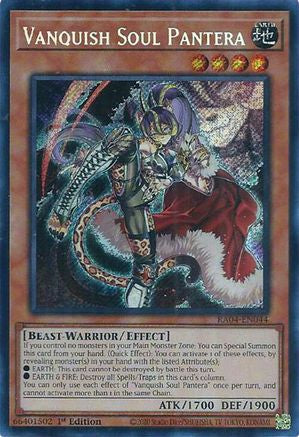 Image of Vanquish Soul Pantera [RA04-EN044] Secret Rare